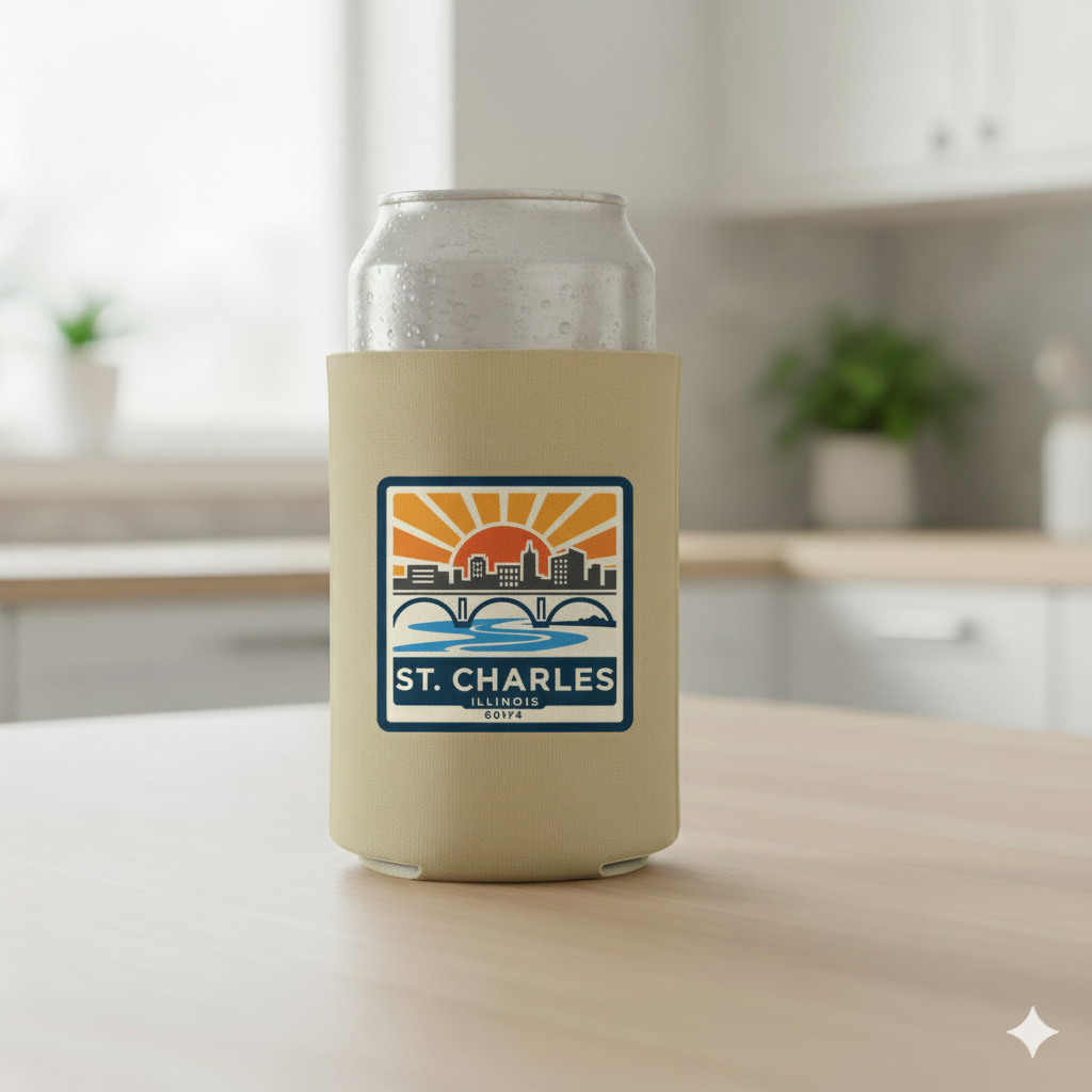 St. Charles Hometown Can Koozie
