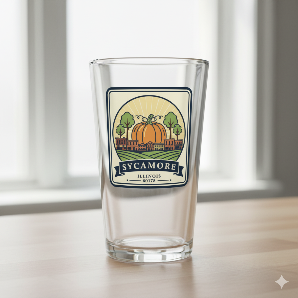 Sycamore Icon Pint Glass