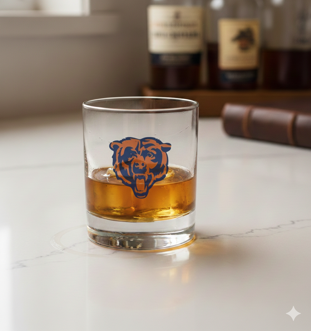 Chicago Bears Rocks Glass – Classic Fan Drinkware