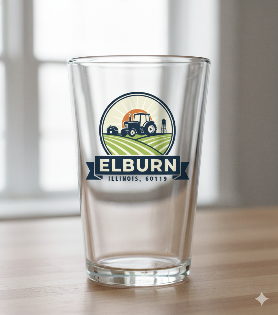 Elburn Icon Pint Glass