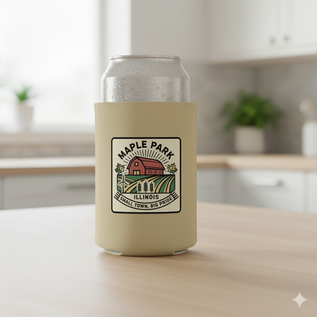 Maple Park Hometown Can Koozie