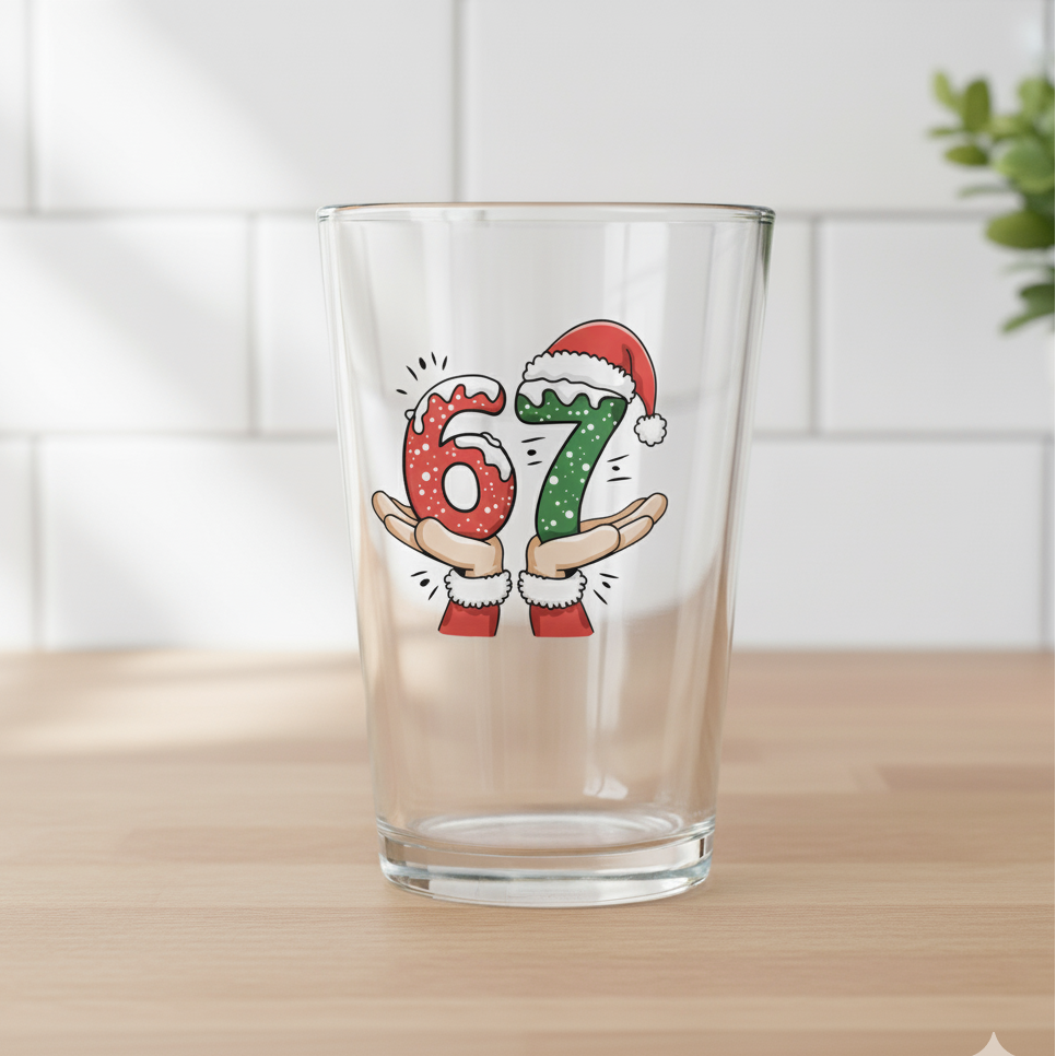 Holiday 6-7 Christmas Pint Glass