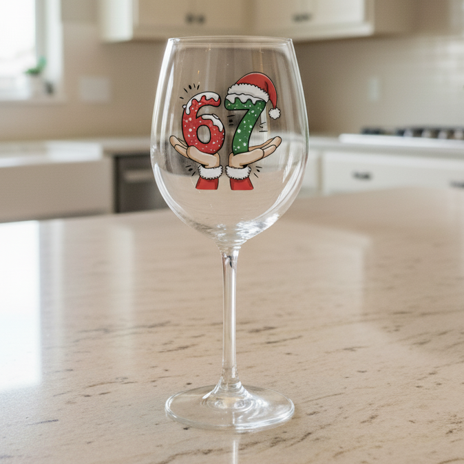 “6–7” Holiday Wine Glass