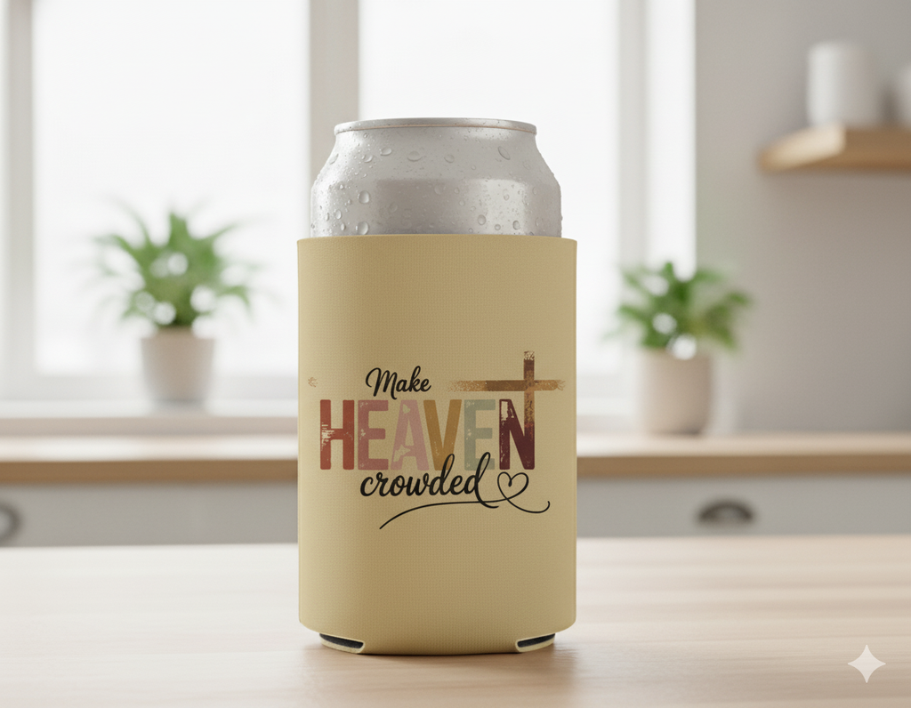 “Make Heaven Crowded” Can Koozie