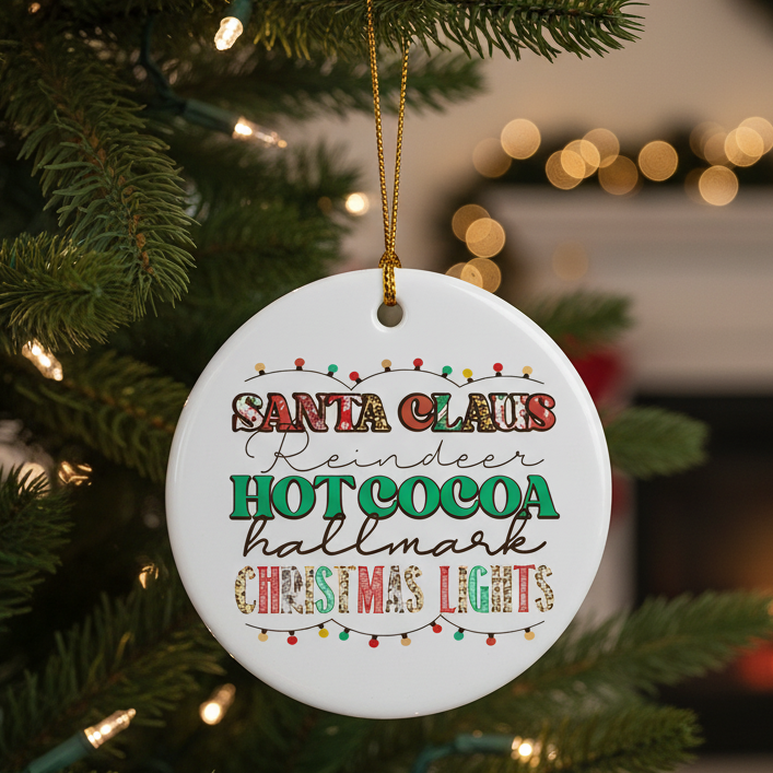 Santa, Cocoa & Hallmark Nights Ornament