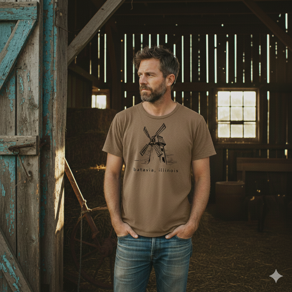 Batavia, Illinois Windmill T-Shirt (Copy)