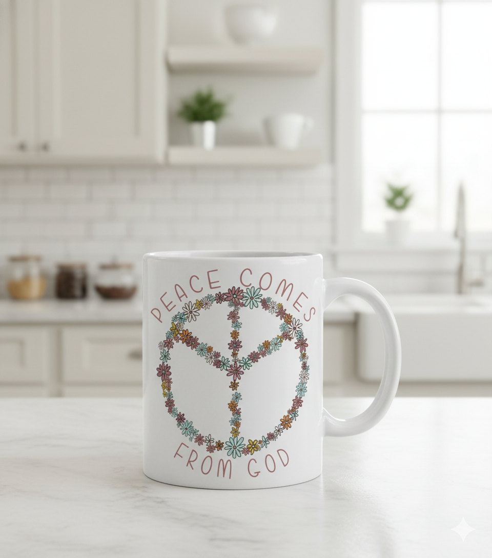 Peace Comes From God Coffee Mug