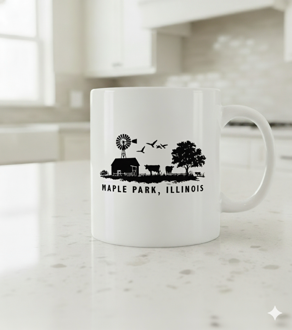 Custom Town Farmland Country Coffee Mug