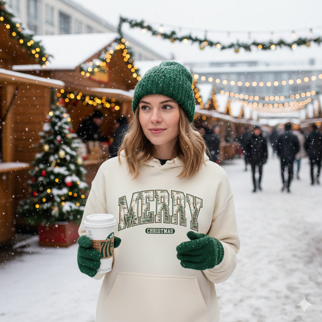Merry Christmas Varsity Hoodie