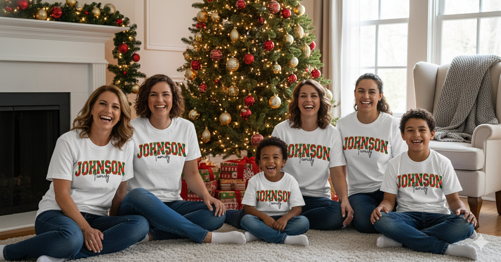 Custom Family Christmas T-Shirt