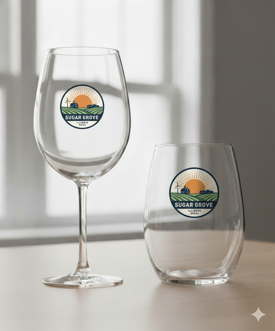 Sugar Grove Wine Glass