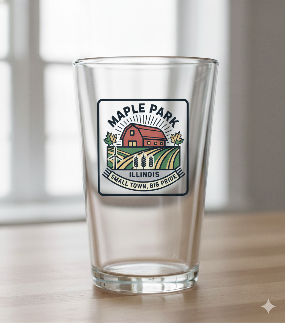 Maple Park Icon Pint Glass