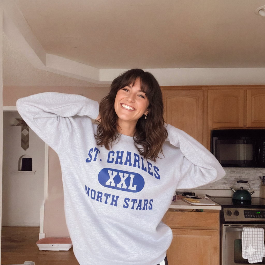 St. Charles North Stars University-Style Crewneck Sweatshirt