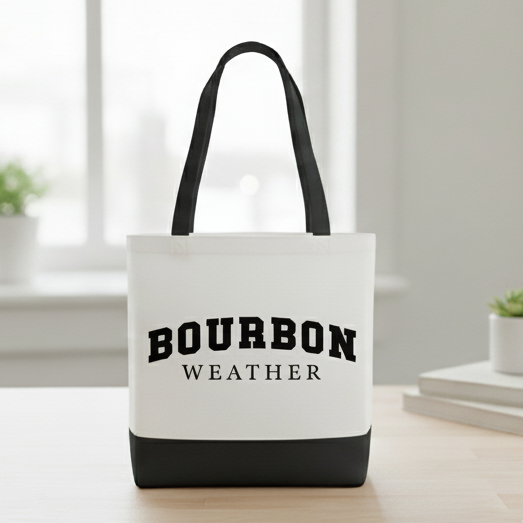 “Bourbon Weather” Canvas Tote Bag