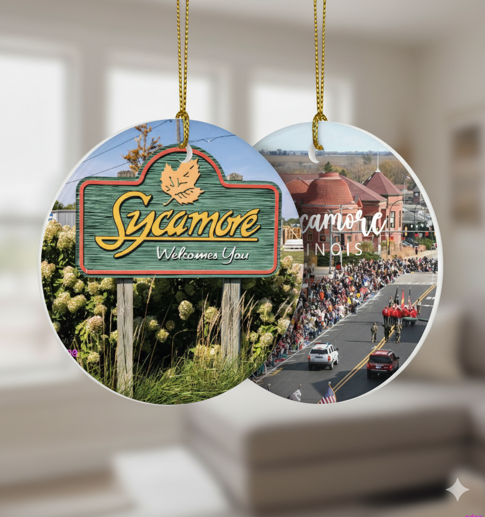 Sycamore Landmark Ornament