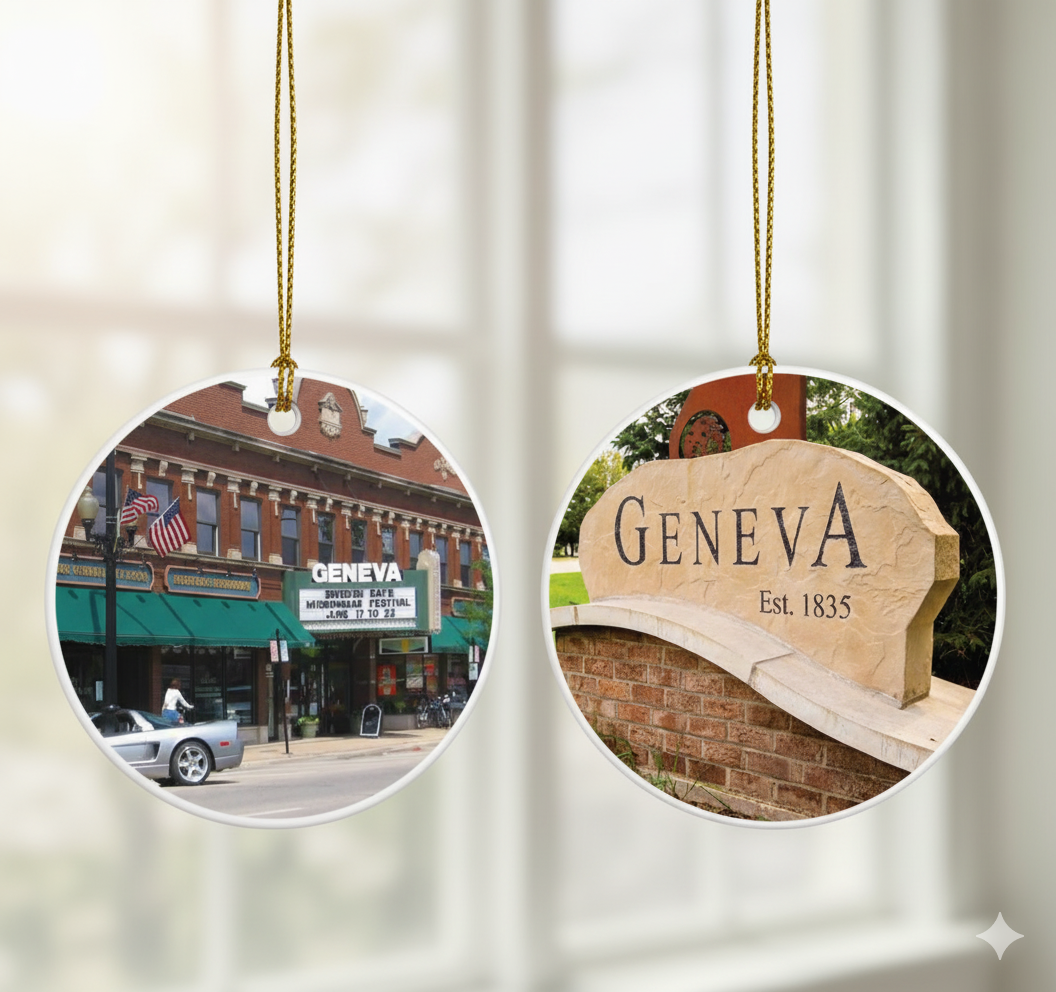 Geneva Landmark Ornament
