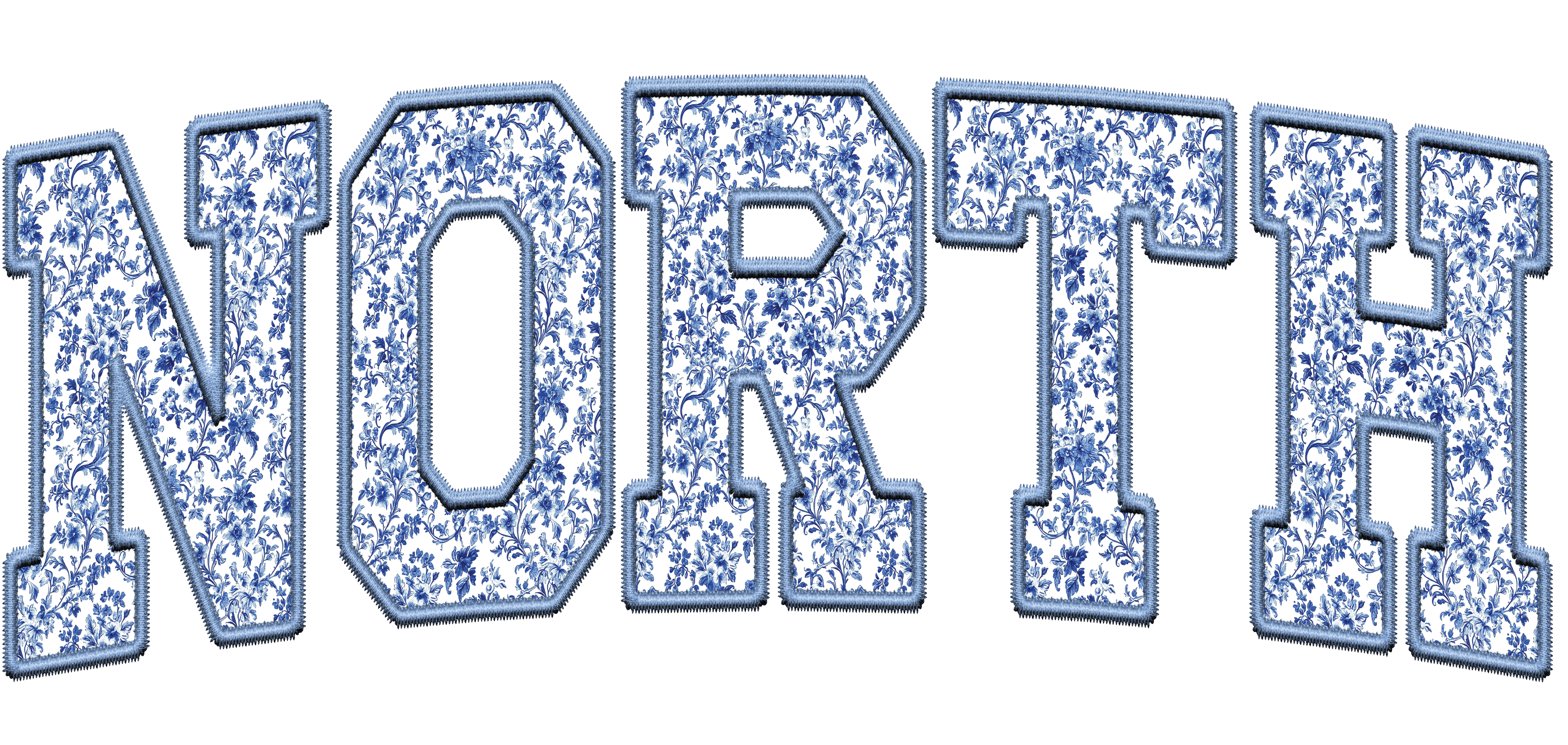 Floral Varsity “NORTH” Crewneck Sweatshirt