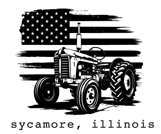 Custom Town Flag Tractor Pint Glass