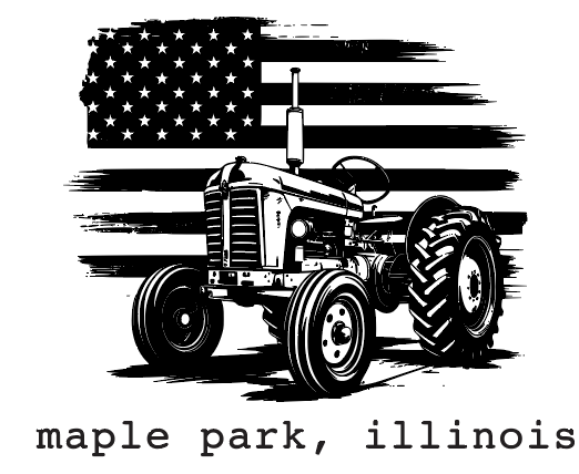 Custom Town Flag & Tractor Coffee Mug