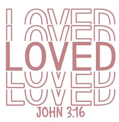 “LOVED – John 3:16” Christian Canvas Tote Bag
